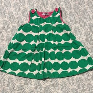 Baby Boden Green and Pink Casual Dress